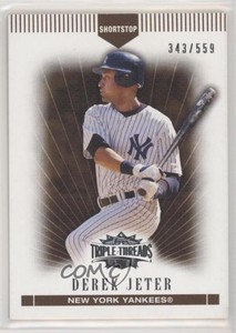 2007 Topps Triple Threads Sepia /559 Derek Jeter #112 HOF