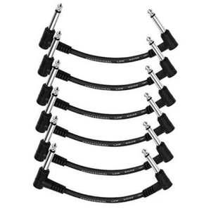 6 Inch Guitar Patch Cable Guitar Effect Pedal Cables 6 Pack Black 6 Inch-6 Pack - Picture 1 of 7