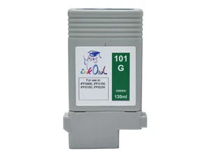 InkOwl 130ml Compatible Cartridge for CANON PFI-101G GREEN iPF6100 iPF6200 - Picture 1 of 1