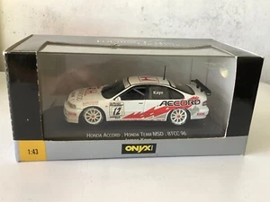 Onyx fundido a presión XT042 1:43 Honda Accord BTCC 96 James Kaye (DF661-35S1/4) - Imagen 1 de 8