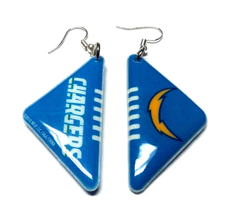 LOS ANGELES CHARGERS EARRINGS SOFT PADDED TWO SIDED BALL NEW LICENSED NFL CHARM Cover