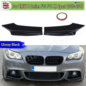 For BMW 5 Series M Sport F10 F11 Front Corner Splitter Performance Style 10-17 - Picture 1 of 12