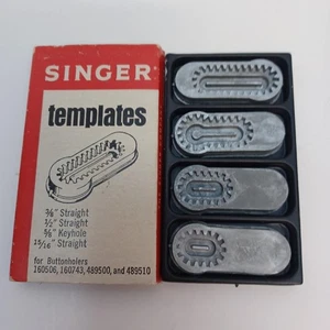 Singer Sewing Machine Buttonholer Templates for 160506 160743 489500 489510 - Picture 1 of 3