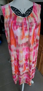 Kleid Sommerkleid Größe 40 42 L XL Bunt Boho Hippie Italy Ibiza Luftig - Bild 1 von 9