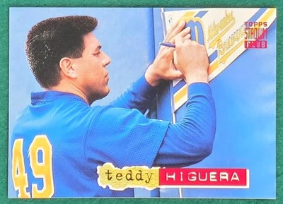 Teddy Higuera - 1994 Topps Stadium Club #273 - Milwaukee Brewers Baseball Card - Image 1 of 3