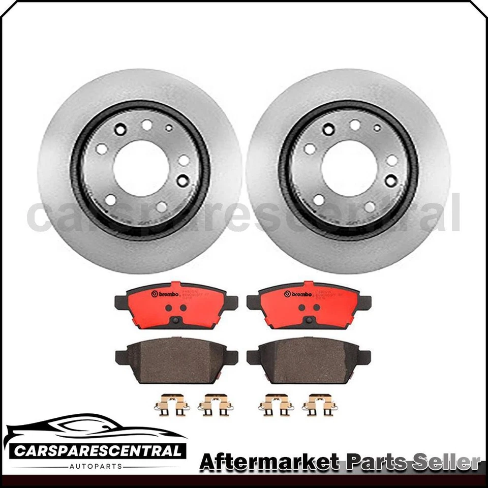Brembo Rotor and Brake Pad Set Rear 3x For Mercury Milan 2.5L 2010-2011 - Image 1 of 4
