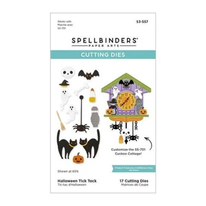 Spellbinders Etched Dies - Cuckoo Cottage Collection - Halloween Tick Tock S3-55 - Bild 1 von 3