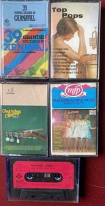 Tape Cassetten MC Sammlung Nr 13: 5 X Sampler u.a. Top Pops Dan Hill Brazil Moog - Picture 1 of 3