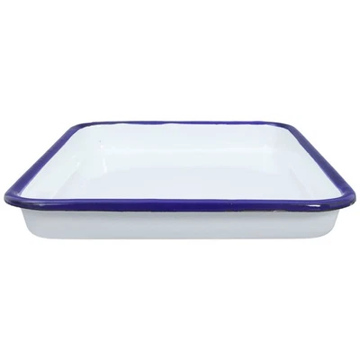  Serving Tray Display Tray Enamel Tray Coffee Table Tray Bread Tray Appetizer - Image 1 of 4