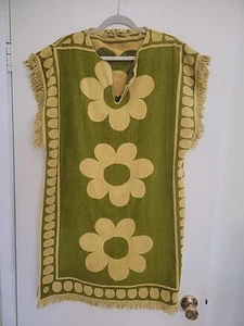 70s Avocado Green Cannon Terrycloth Towel Coverup - Picture 1 of 12