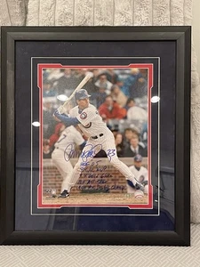 Ryne Sandberg Signed Chicago Cubs Framed Matted Photo 6 INSCRIPTIONS HOF GOAT - Picture 1 of 5
