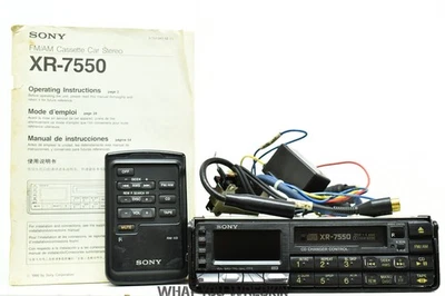 VINTAGE sony CAR RÁDIO CASSETE PLAYER / UNIDADE PRINCIPAL - XR-7550 - CONTROLE DE TROCADOR DE CD - Imagem 1 de 4