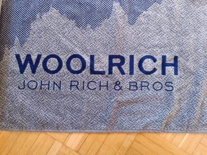 WOOLRICH Strandtuch NEU mit Etikett Made in Italy - Badetuch Blau Handtuch - Bild 1 von 6