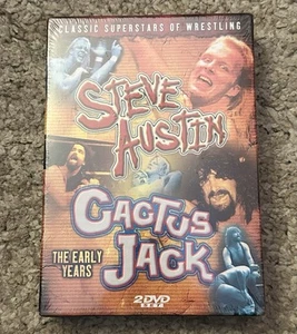 Classic Superstars Wrestling: Steve Austin & Cactus Jack Early Years 2-Disc Set - Picture 1 of 6