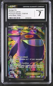 CGC 7 Gengar EX 2014 Phantom Forces 114/119 Ultra Rare Holo Pokemon Card - Picture 1 of 2
