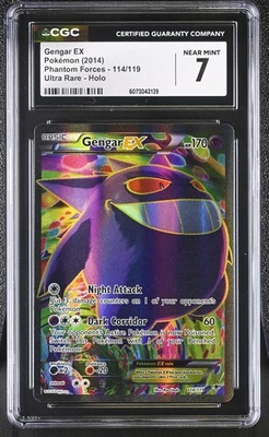 CGC 7 Gengar EX 2014 Phantom Forces 114/119 Ultra Rare Holo Pokemon Card - Image 1 of 2
