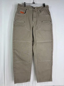 Empyre Mens Relax Beige Denim Jeans Cotton Straight Leg 5 Pockets Zip Fly Sz 30 - Picture 1 of 3