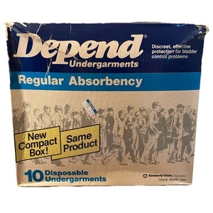 Vintage Depends Undergarments Diapers Elastic Leg Straps - 10 Pack 1982 NOS ABDL - Picture 1 of 10