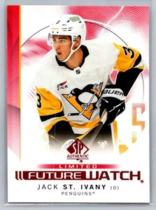 2024-25 SP Auténtico #193 Jack St. Ivany Limited Rojo Pittsburgh Penguins - Imagen 1 de 2