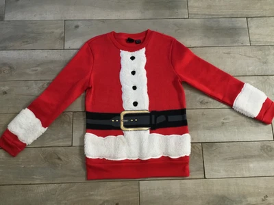 Moletom Mad Engine Holiday lã vermelha pele sintética terno de Papai Noel tamanho M em excelente estado usado - Imagem 1 de 4