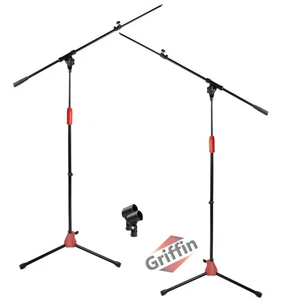 Griffin Stativ Mikrofon Ausleger Ständer 2er-Pack - Teleskop Mikro Studio Arm Halterung - Bild 1 von 14
