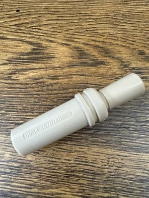 Early Small Print DUCK COMMANDER "WOODIE" WOOD DUCK CALL Mini Reed Works Great - Image 1 of 4