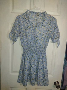 Vestido corto floral azul J For Justice para mujer talla mediana - Imagen 1 de 5