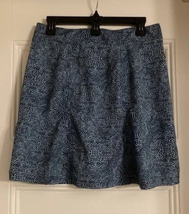 Rip Skirt Hawaii Teal Aqua Floral Print Adjustable Wrap Lightweight Pocket S/P - Picture 1 of 10