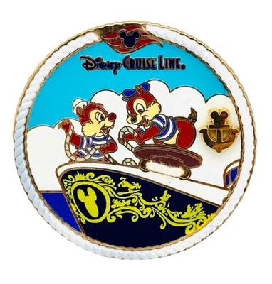 Disney Cruise Line Pin Exclusive 2009 DCL Chip & Dale Anchor Rope LE 500 - Image 1 of 3