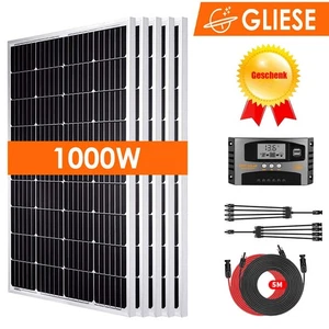 1000W Solaranlage Komplettpaket Solarpanel Solarmodul Wohnmobil Balkon Garten RV - Bild 1 von 13