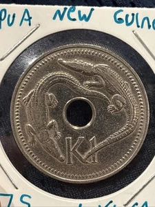 1975 Papua New Guinea 1 Kina Coin - Picture 1 of 2