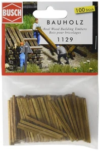 Busch 1129 Wooden Building Lumber HO Scenery Scale Model - Imagen 1 de 3