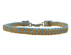 Showman Light Blue & Orange Braided Nylon Wither Strap - Picture 1 of 1