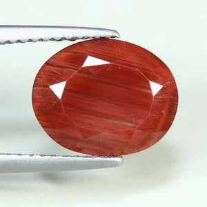 3.68 Cts_Ravishing Best Color_100 % Natural Unheated Red Andesine_Sunstone - Picture 1 of 3