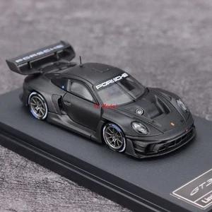 TG HKM 1:64 Black Carbon 911 GT3 R 992 Rennsport Sports Model Diecast Metal Car - Picture 1 of 9