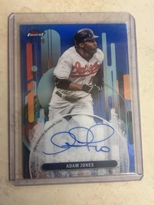 2025 Topps Finest Adam Jones Blue Refractor Autograph #/99 - Picture 1 of 2