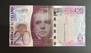 Bank Of Scotland £20 Twenty Pounds Banknote 2007 Paper Issue UK BF373860 #N45 - Picture 1 of 4