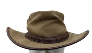 Rogue grün Canvas Blech Stoff Hut Größe Large #406TL - Bild 1 von 7