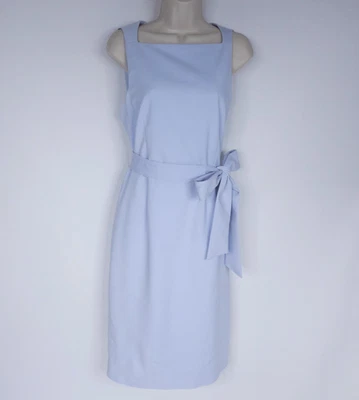 Antonio Melani Womens Dress 12 Pastel Blue Sheath Midi Dress Sleeveless Tied - Image 1 of 4