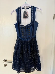 Krüger Madl Dirndl In Blau, Größe 34 - Bild 1 von 12