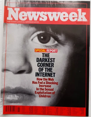 NEWSWEEK MARCH 2001 " THE DARKEST CORNER OF THE INTERNET " - Image 1 of 3