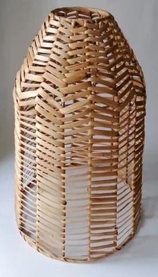 Ikea Hänge Lampenschirm Rattan  KAPPELAND  L 42 cm B 29 cm neu  - Bild 1 von 4