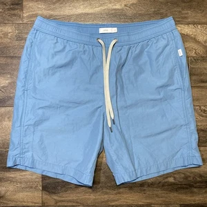 Onia Badehose Herren Large The Charles 7" Mesh gefüttert schieferblau Reißverschlusstasche - Bild 1 von 10