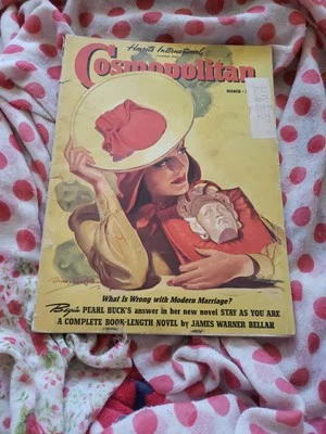 Cosmopolitan Magazine March 1940, Pearl S. Buck, James Warner Bellah  - Image 1 of 4