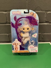 WowWee Fingerlings Glitter Monkey &ldquo;Sugar&rdquo;Interactive Baby Pet Monkey-see pics