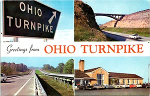 Greetings from the Ohio Turnpike • 4 Views World's Safest Highway • Teich - Picture 1 of 2