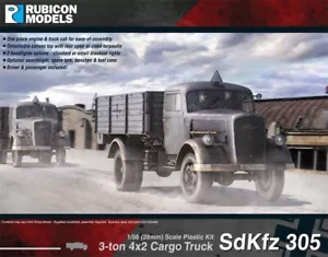 Rubicon Models Sd. Veicolo 305 Camion da carico 3 tonnellate 4x2 1/56 28 mm Germania Opel Blitz - Foto 1 di 7