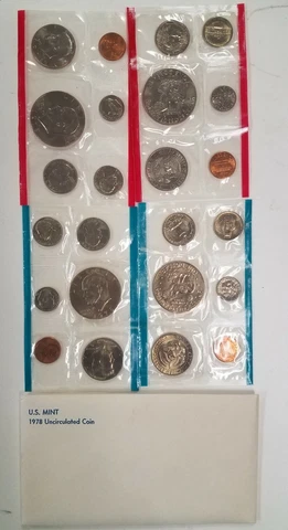 SS1278MXBBFO U.S. MINT 12 COIN YEAR 1978-P D MINT STATE SET FRESH CELLO PACK OGP Cover