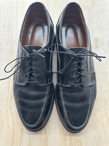 Allen Edmonds Orthotic Black Leather 10 D Oxford Lace Up - Picture 1 of 7