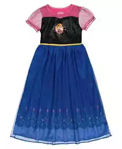 Girls’ $52 Disney “Frozen” Princess Anna Blue Fantasy Gown Size 6 NWT - Picture 1 of 2